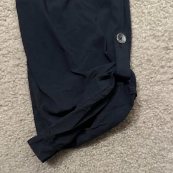 Eddie Bauer Women’s Roll Tab Hem Capri Ankle-Length Pants Black Size 12 - Picture 5 of 10